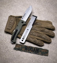 ROGUE Folding Knife-Gen 1 Special Edition OD Green/Stonewash.