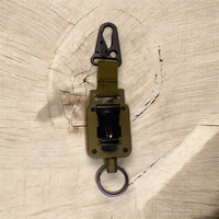 ONE SHEAR®️ tactical retention leash with belt clip and steel braided line