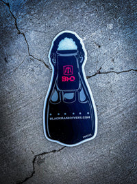 Black Fin Sticker