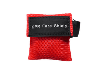 Portable CPR Face Shield Keychain - Red