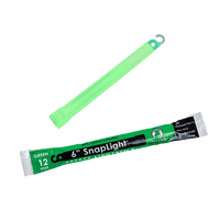 Cyalume Green 6 Inch Glow in The Dark Chemical Light Stick 12 hr Light